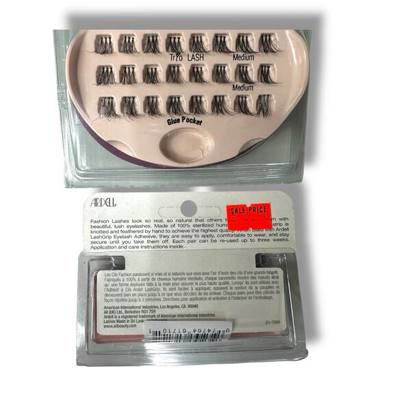 ARDELL Eyelashes Fake Eye Lashes Runway Fashion Lashes Lashlites New 4 Sets - Picture 3 of 11